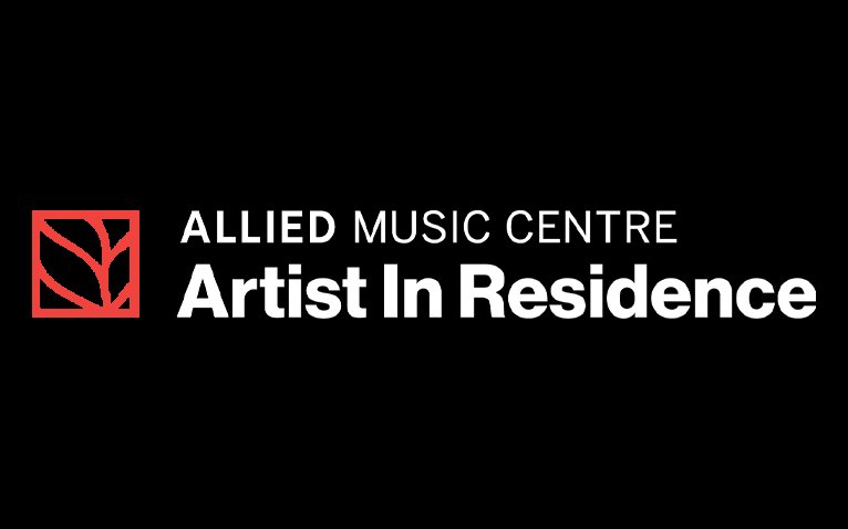 Artist in Residence Program Logo on Black Square