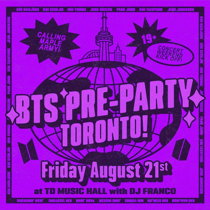 BTS dance party webpage
