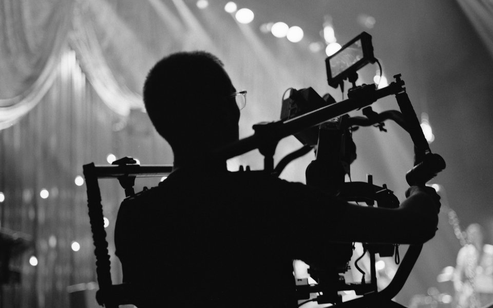 Camera man with gimble