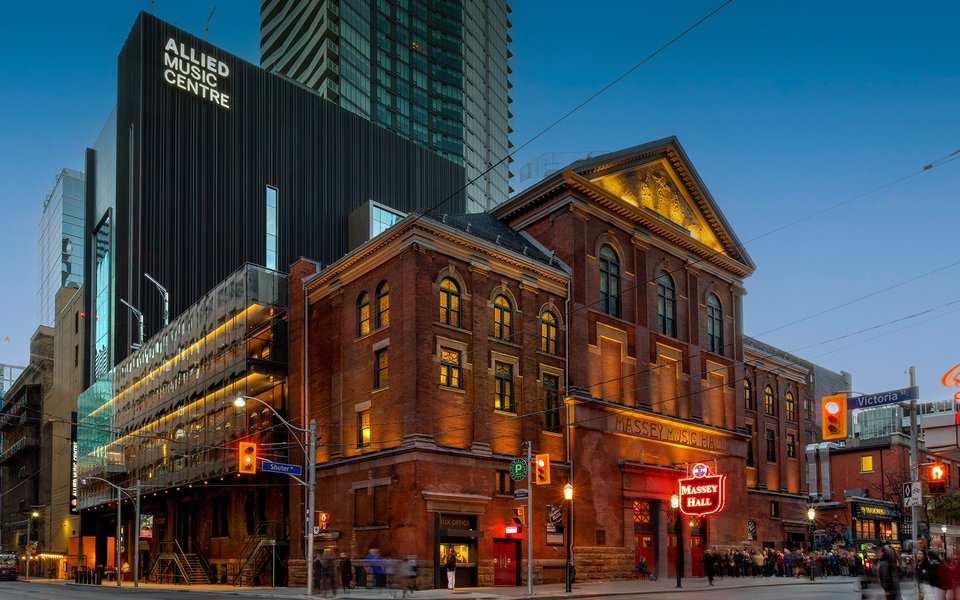 Massey Hall Allied Music Centre Corner Shot