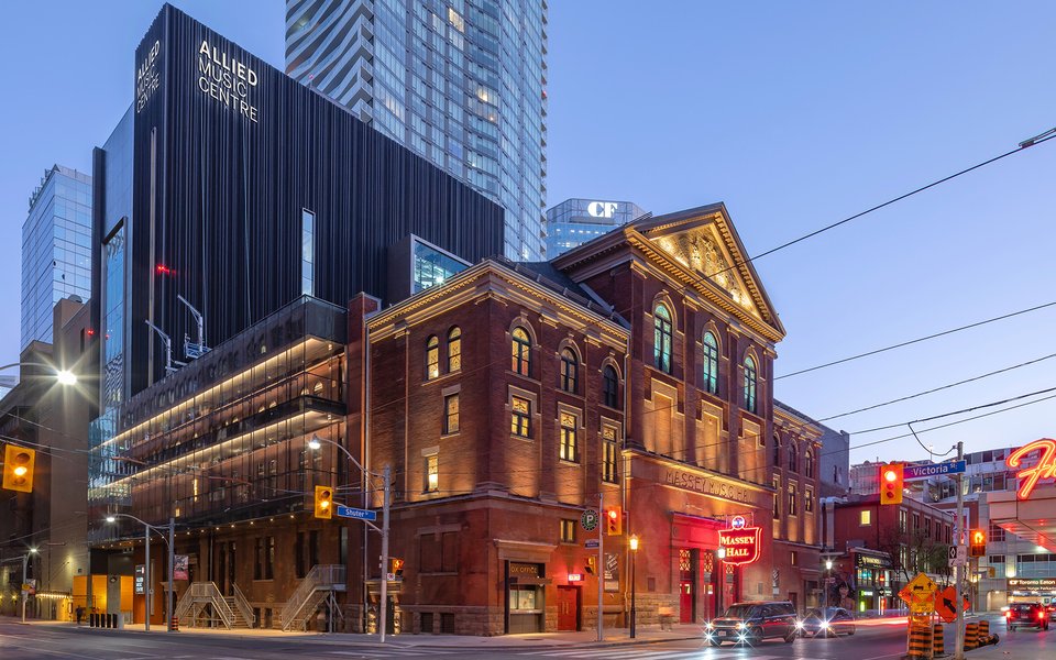 Massey Hall Allied Music Centre Corner Shot