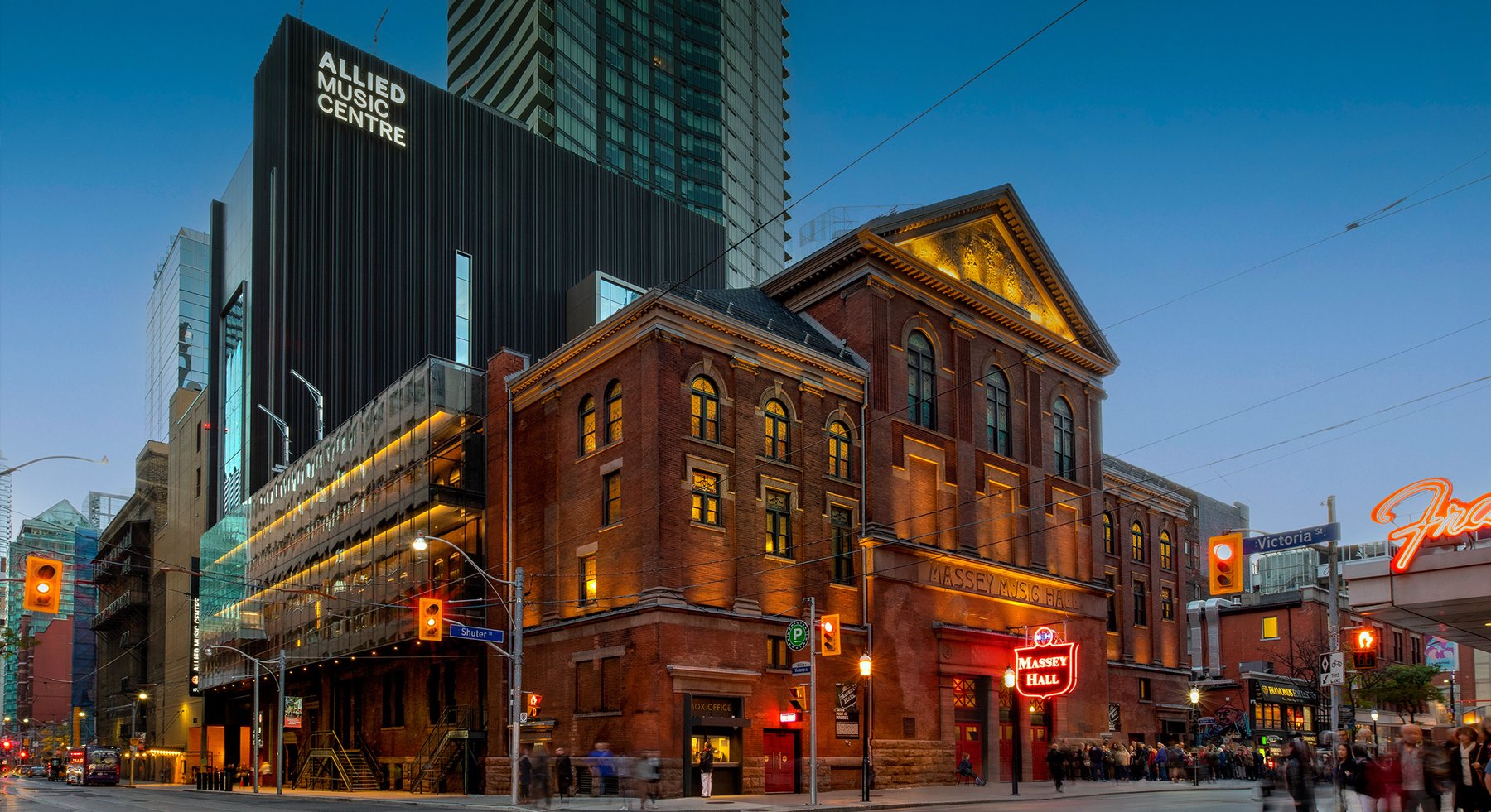 Massey Hall Allied Music Centre Corner Shot