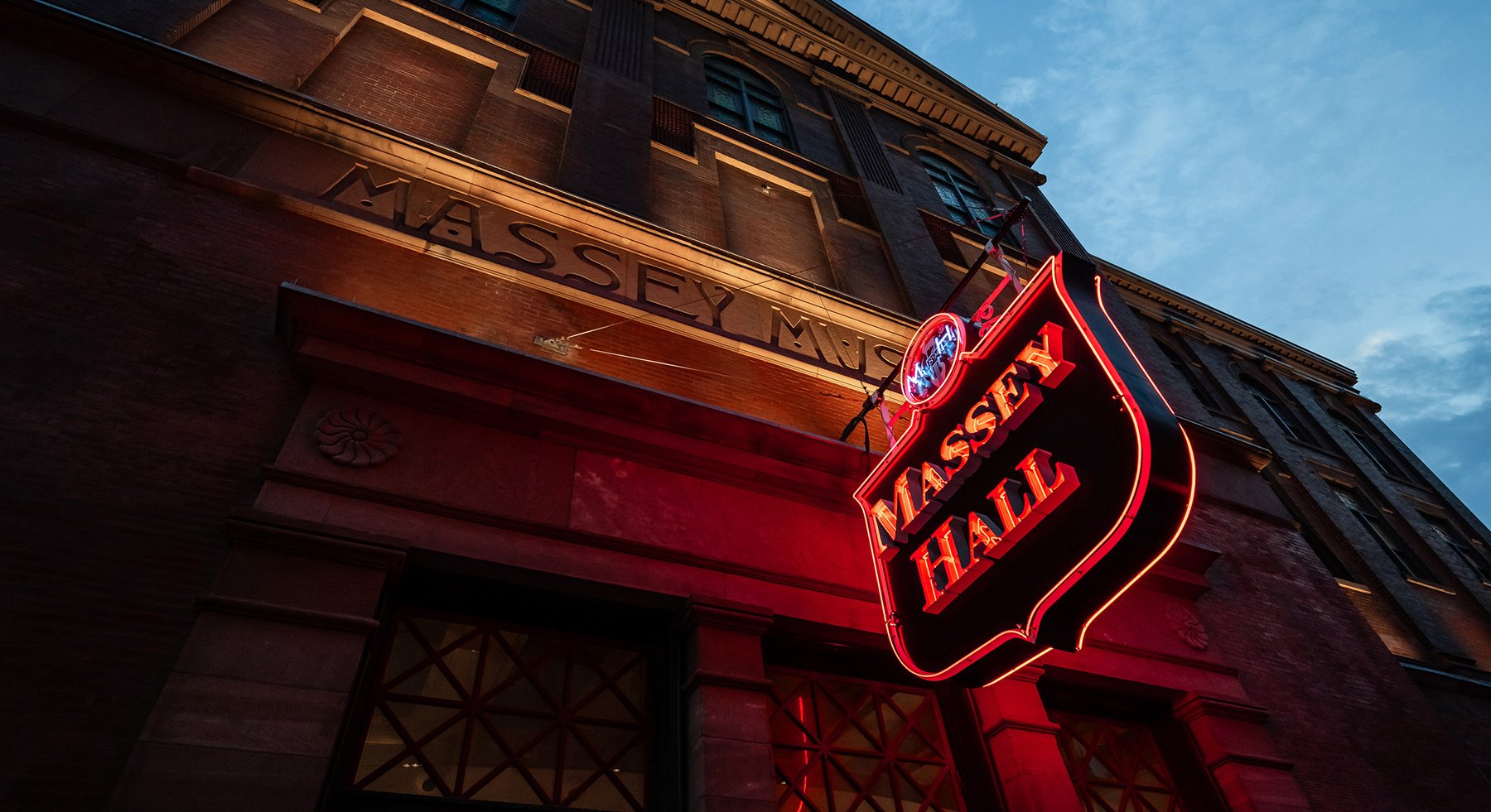 Massey Hall Exterior Neon Sign