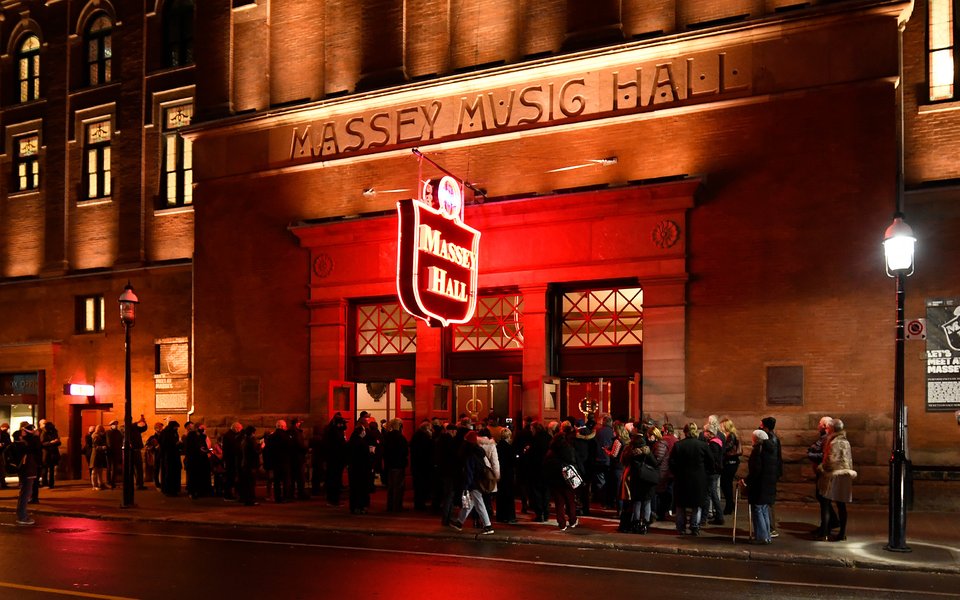 Massey Hall Exterior Neon Sign